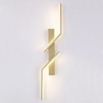 Бра 15*60 см, 2*LED*4W 4000K матовое золото Lussole Alachua LSP-7146