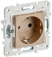 SKANDY Розетка с з/к/ш 16А SK-R04Sa песоч. IEK, SK-R14-16-K98