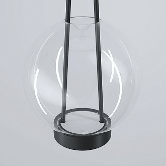 Подвесной светильник 20*20*40-120 см, LED*15W, 3000K, Eurosvet Frasco 50267/1 LED, черный, a069346