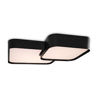 Светильник 50*50*-9 см, *LED*84W, 3000-7000K, Freya Площадь/Square FR6095CL-L84B, Черный