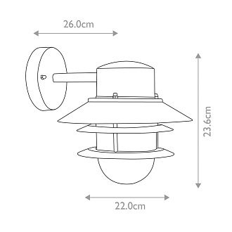 Настенный фонарь Elstead Lighting, Арт. COPENHAGEN-BK