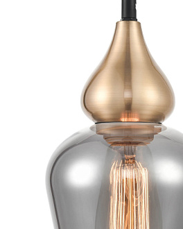Подвесной светильник  15*146 см, 1*E27 черный, латунь Vele Luce Simone VL5564P21