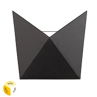 Бра уличное 8*17*17 см, 1*LED*7W, 2700/3400/4000K, Arte Lamp Busta A1609AL-1BK, Черный