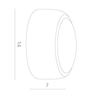 Настенный светильник A1421AP-1WH Arte Lamp, белый
