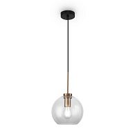 Светильник 20 см, Freya Bravis Market FR8002PL-01BS, латунь-черный
