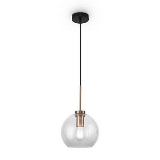 Светильник 20 см, Freya Bravis Market FR8002PL-01BS, латунь-черный