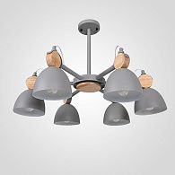 Люстра на штанге ROLLA 6 Gray 75*75* см, 6*E27*60W, ImperiumLoft ROLLA01, Серый