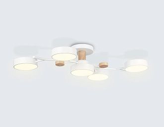 Подвесной светодиодный светильник с пультом 83*40*16- см, **W, 3000-6400K, Ambrella Light Comfort FL4834, белый