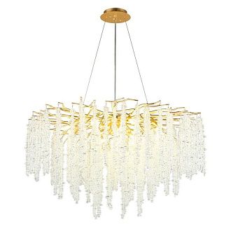 Подвесная люстра 100*90-180 см, 15*G9, 5W, Aployt PAULINA APL.848.03.15, золотой