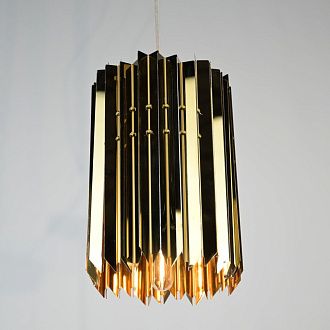 Подвесной светильник Tom Kirk Facet Pendant Gold 21*21*21 см, 1*E27*60W, ImperiumLoft 40.1457, Золотистый