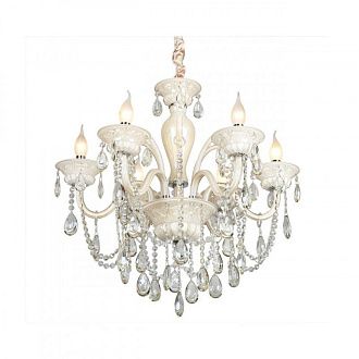 Подвесная люстра 65*110-160 см, 6*E14, 40W, Omnilux Omnilux 305 OML-30503-06, бежевый