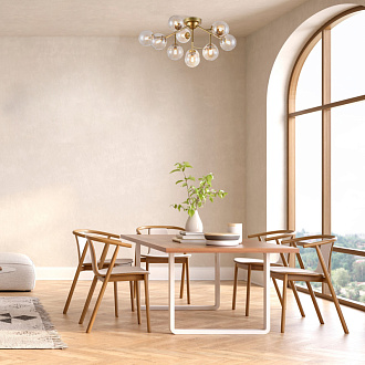 Потолочная люстра Maytoni Dallas MOD545PL-12G, диаметр 60 см, золото