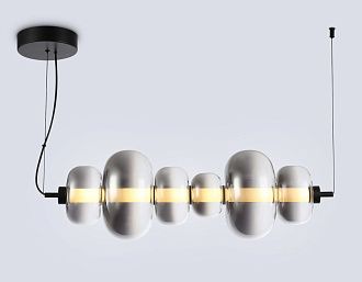 Подвесной светодиодный светильник 74,5*23*23- см, **W, 3000K, Ambrella Light High Light LH11072, черный