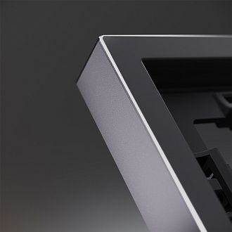 Рамка металлическая на 2 поста, S70 Metal, антрацит Voltum VLSM120212