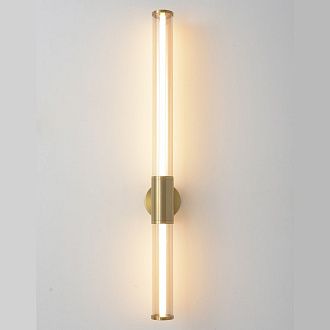 Светильник 82 см, 18W, 3000K, Crystal Lux LINEUP AP18W LED BRASS, латунь