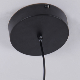 Подвесная люстра 50*160 см, 40W, Favourite TORNADO 4569-1P матовый черный, матовое золото, белый акрил