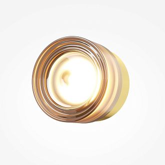 Настенный светильник 13 см, 6W, 2700-4000K, Maytoni Olo MOD493WL-L6BSK2, латунь-янтарный