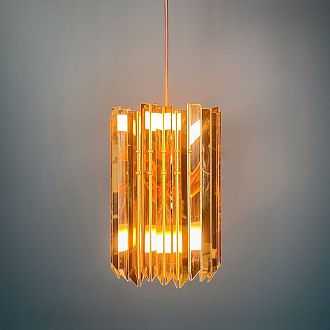 Подвесной светильник Tom Kirk Facet Pendant Gold 21*21*21 см, 1*E27*60W, ImperiumLoft 40.1457, Золотистый