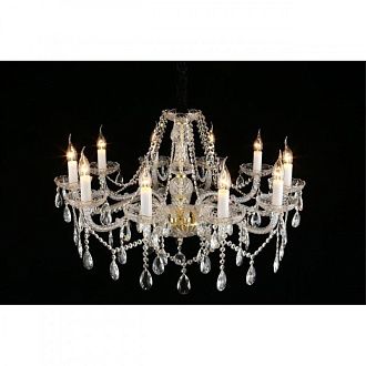 Подвесная люстра 82*70-120 см, 10*E14, 60W, Aployt Anula APL.810.03.10, золотой