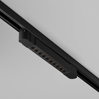 Трековый трехфазный светильник 38 см, 10W, 2700K, Maytoni Points TR195-3-10W2.7K-M-B, черный