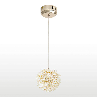 Подвесной светильник 12*35 см, 1*LED*10W 4000K Lussole Napa LSP-7271 блестящее золото