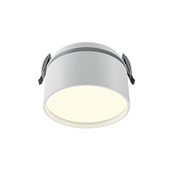 Встраиваемый светильник 8,5*8,5*6,6 см, LED, 12W, 3000К, Maytoni Technical ONDA DL024-12W3K-W белый, вр 8,2 см