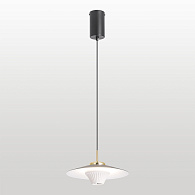 Подвесной светильник 22*35-160 см, 1*LED, 4W, 4000K, Lussole Irvine LSP-7377, черный