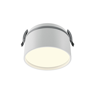 Встраиваемый светильник 8,5*8,5*6,6 см, LED, 12W, 3000К, Maytoni Technical ONDA DL024-12W3K-W белый, вр 8,2 см