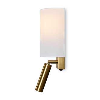 Бра 13*9*31 см, 1*E14, 3W, 3000К, Freya Bride FR5367WL-L40BS латунный