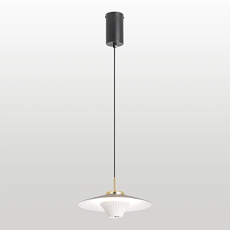 Подвесной светильник 22*35-160 см, 1*LED, 4W, 4000K, Lussole Irvine LSP-7377, черный