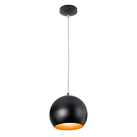 Подвесной светильник Citilux Оми CL945115, хром-черный, диаметр 18 см