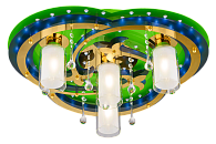 Люстра Ø620 x H200, мм, 60W, GN+GD WT Sfera Sveta 8355/4 GN+GD WT