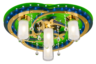 Люстра Ø620 x H200, мм, 60W, GN+GD WT Sfera Sveta 8355/4 GN+GD WT