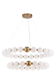 Люстра Ø820 x 1020 x H100(1500), мм, 150W, BRONZE+WHITE (Бронза+Белый) NewRgy 788P-D1020+820 BRONZE+WH