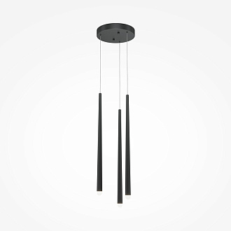 Подвесной светильник 26*26*369,3 см, LED, 19W, 3000К-4000К, Maytoni cascade MOD132PL-L18BK черный