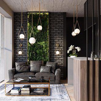 Светильник подвесной 26 см Odeon Light Flari 4810/1A, черный-золото