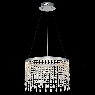 Люстра подвесная 40 см, 24W 3000K/4000K/6000K ST LUCE VEGA SL6201.103.24 Серебристый