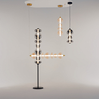 Подвесной светильник 20*20*371 см, LED, 24W, 3000К, Maytoni Futuro MOD307PL-L24B3K черный