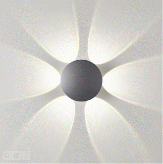 Уличный LED настенный светильник Novotech Calle 358463, 6W LED, 4000K, темно-серый
