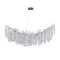 Люстра 120*50*45 см, 14 G9*40W,  К, Divinare Salice 3135/26 SP-14, Серебро