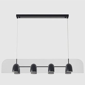 Светильник подвесной 94*25,2*16-220 см, *LED*48W, 4000K, Crystal Lux Element ELEMENT SP48W LED BLACK, Черный