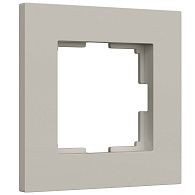 W0012917 Рамка на 1 пост Slab, дымчатый софт Werkel, 4690389218392