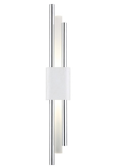 Бра 59 см, 6W, 3000K Crystal Lux CARTA AP6W LED WHITE/CHROME Белый/хром