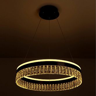 Подвесной cветильник 40*40*100 см, LED 70W, 3300 / 5000К, Черный LED4U L1090-400