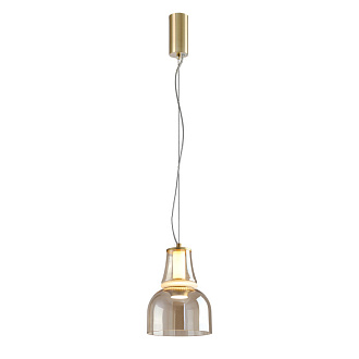 Подвесной светильник 26*180 см, LED, 6W, 4000К, Favourite GAUDI 4242-1P латунный