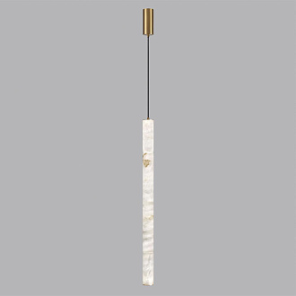 Подвесной светильник 6*150 см, 1 LED*15W, 3000 К, Odeon Light Marbella, латунь 6674/20L