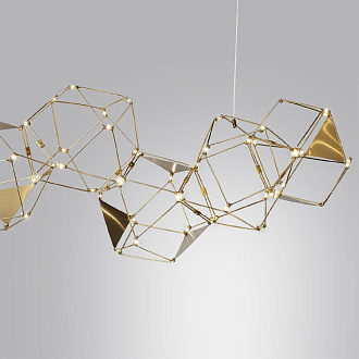 Светильник 95 см, 32W, 4000K, Odeon Light Trellis 5086/32L, бронза