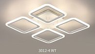 Люстра L650 x W650 x H90, мм, 120W 3000K-6500K, WT (Белый) Rilon 3012/4 WT