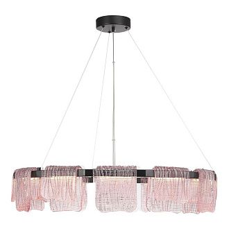 Подвесная люстра 80*150 см, 1*LED*66W, 4000K, ST-Luce Voile SL6021.403.66, черный