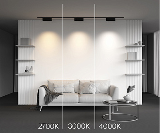 Трековый светильник 12W, 2700K,  30°, Maytoni Points Rot Levity TR194-1-12W2.7K-M-B, черный